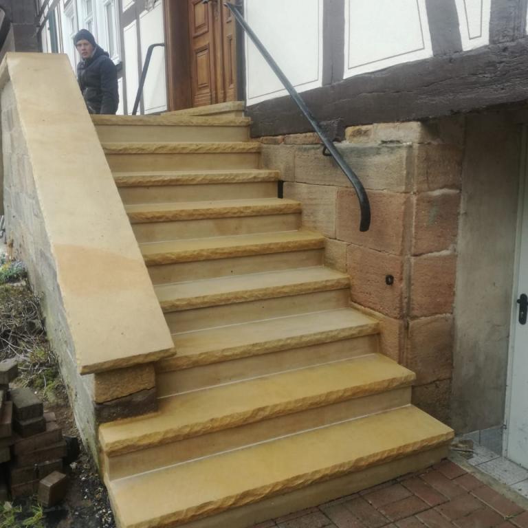 Naturstein Treppe Sandstein Fulda Eichenzell